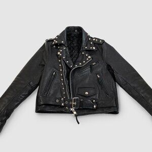 RARE - Christian Benner - Women's Studded Leather Jacket - XS
